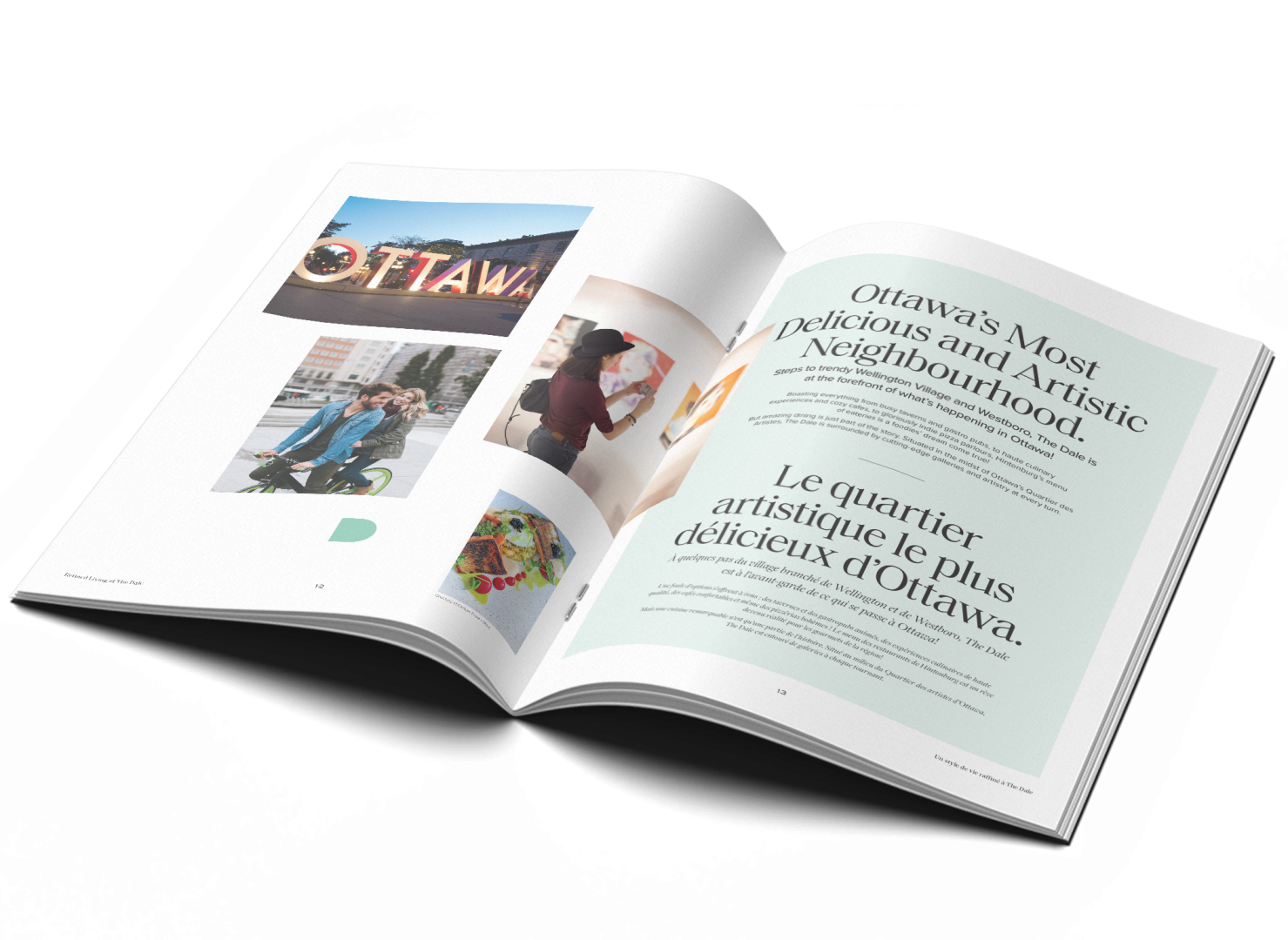 An openebrochure of The Dale.
