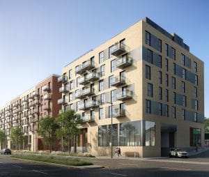 Une photo de la propriété commerciale de la phase 1 de Canevas.